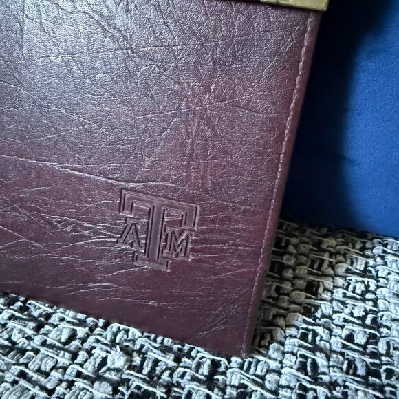 Texas A&M Embossed Logo Vintage Padfolio Notepad Portfolio Document Case by Dart - Picture 3 of 14